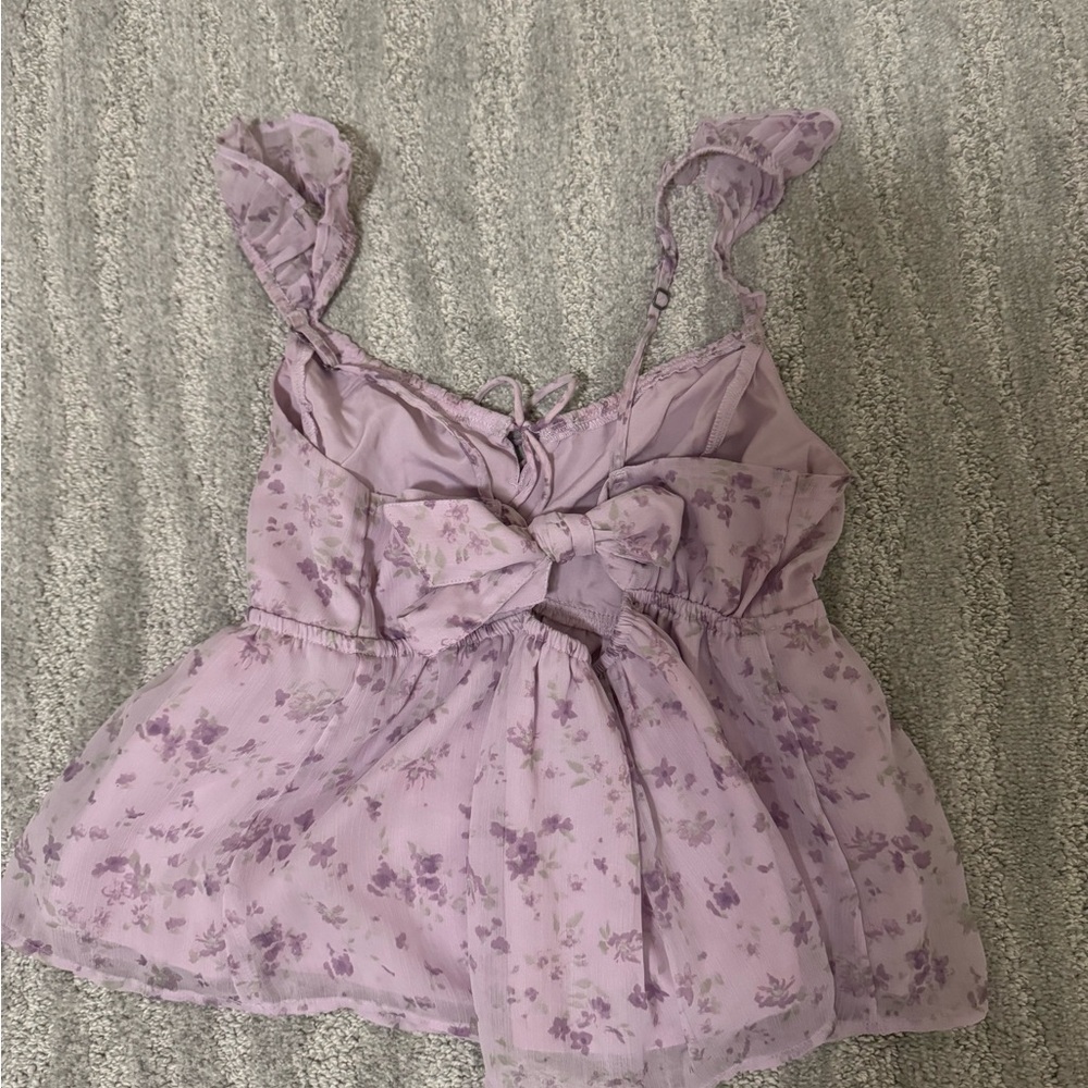 Hollister Lavender Floral Camisole